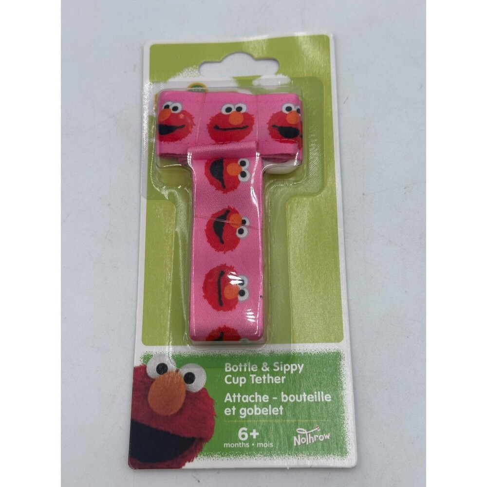Elmo Sesame Street Bottle & Sippy Cup Tether Lanyard Lot of 5 Pink